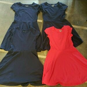 The Children's Place Navy and Red Casual Dresses